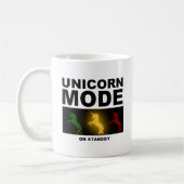 Eenhoorn Modus Stand-by Grappige Mok (Links)