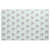 Eenhoorn Moeder & Baby Waterverf Flora Pattern Stof (Fat Quarter)
