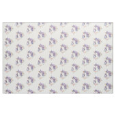 Eenhoorn Moeder & Baby Waterverf Flora Pattern Stof (Fat Quarter)