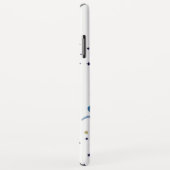 Eenhoorn Monogram Paarse Sterren Case-Mate iPhone Case (Achterkant/rechts)