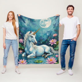 Eenhoorn Mystic Garden Fleece Deken