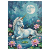 Eenhoorn Mystic Garden Klembord (Achterkant)
