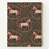 Eenhoorn Mythisch Wezen Dieprood Rood Notitieboek (Achterkant)