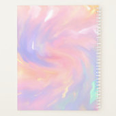 Eenhoorn Naam Monogram Holograaf Prinses Quinceañe Planner (Achterkant)