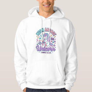 Eenhoorn Neon Arcade Eenhoorn Retro Stijl Product Hoodie