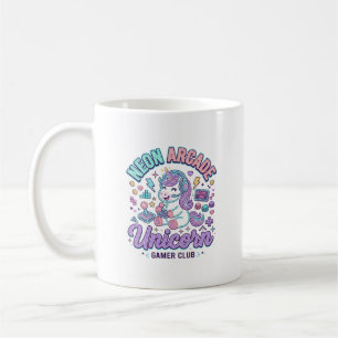 Eenhoorn Neon Arcade Eenhoorn Retro Stijl Product Koffiemok