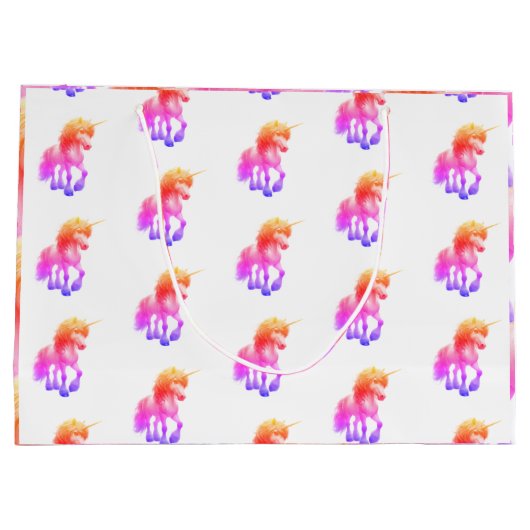 Eenhoorn Neon Cadeautas (Achterkant)