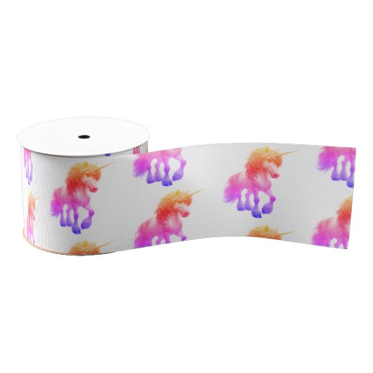 Eenhoorn Neon Grosgrain Lint (Spoel)
