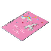Eenhoorn Notitieboek, Magische Regenboog Sterren E Notitieboek (Linkerzijde)