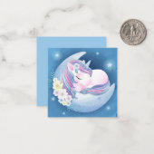 Eenhoorn Notitiekaartje (Voorkant / Achterkant in situ)