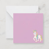 Eenhoorn Notitiekaartje (Achterkant)
