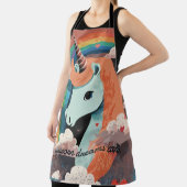 Eenhoorn onder regenboog & onder harten schort (Insitu)