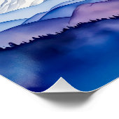 Eenhoorn onder zachte pastelregenboogwolken perfect poster (Hoek)