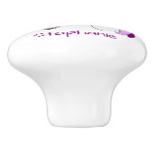 Eenhoorn Ontwerp Gepersonaliseerd Keramische Knop (Zijkant)