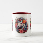 Eenhoorn, ontwerp tweekleurige koffiemok (Center)