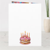 Eenhoorn ontwerp voor kinderen kaart (Achterkant)