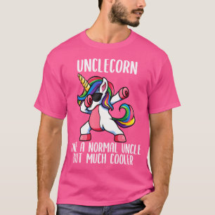 Eenhoorn Oom Meisje Verjaardagsfeestje Kleding Unc T-shirt