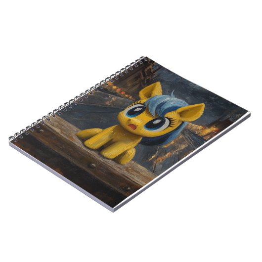 Eenhoorn op de brug schilderij notitieboek (Linkerzijde)