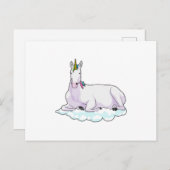 Eenhoorn op een wolk briefkaart (Voorkant / Achterkant)