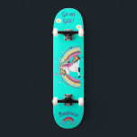 Eenhoorn op skateboard met gepersonaliseerde bijsc<br><div class="desc">Unicorn op skateboard met gepersonaliseerde bijschriften Unicorn gepersonaliseerd skateboard KLIK OP PERSONALISEREN SJABLOON OPTION EN VOER de naam in. u kunt ook andere bijschriften aanpassen. Cool skateboard ontworpen met levendige kleuren en voor de achtergrond en een funky eenhoorn op een skateboard. Dit Skateboard maakt een geweldig cadeau-idee voor een eenhoornliefhebber....</div>
