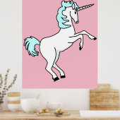 Eenhoorn opfokken poster (Keuken)