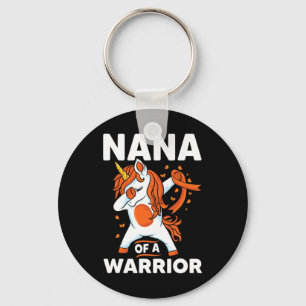 Eenhoorn Oranje lint ondersteunen leukemie bewustz Sleutelhanger