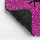 eenhoorn over roze glitter muismat (Hoek)