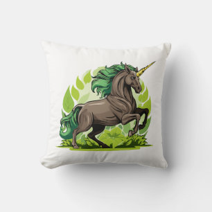 Eenhoorn paard kussen