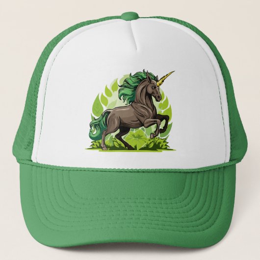 Eenhoorn paard trucker pet (Voorkant)