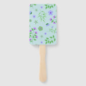 Eenhoorn Paarse Aqua Baby shower Handwaaier (Achterkant)