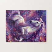 Eenhoorn Paarse Mane Legpuzzel (Horizontaal)