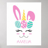 Eenhoorn Paashaas Poster, Kinderkamer Poster (Voorkant)
