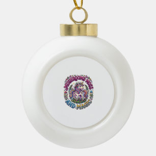 Eenhoorn Paddenstoelen Mos en Magie Commercieel Sh Keramische Bal Ornament