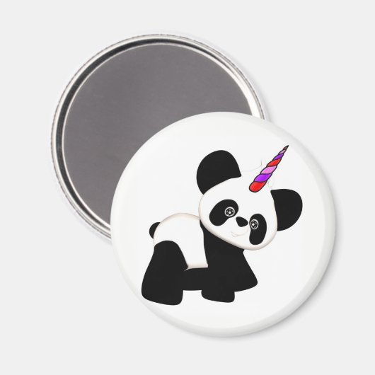 Eenhoorn Panda. Pandacorn Magneet (Voorkant / Achterkant)