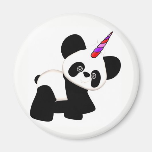 Eenhoorn Panda. Pandacorn Magneet (Voorkant)