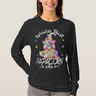Eenhoorn Papa Gnome Voor Vaders Dag Werelden Beste T-shirt