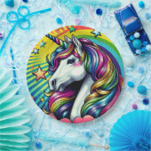 Eenhoorn papier bord! papieren bordje (Feest)