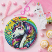 Eenhoorn papier bord! papieren bordje (Feest)
