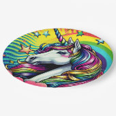 Eenhoorn papier bord! papieren bordje (Gekanteld)