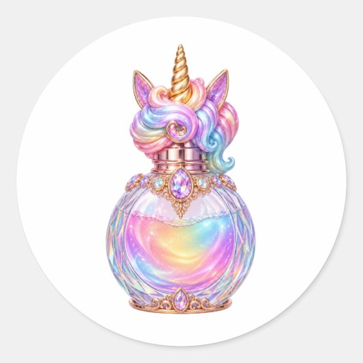 Eenhoorn Parfum Stickers (Voorkant)