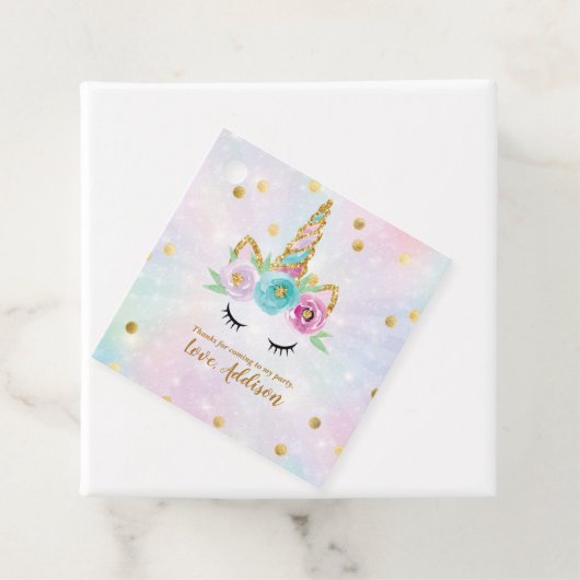 Eenhoorn partij gunst labels (In situ)