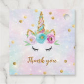 Eenhoorn partij gunst labels (Achterkant)