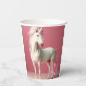 Eenhoorn party cups papieren bekers (Achterkant)