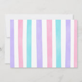 Eenhoorn Party Foto Uitnodiging (Achterkant)