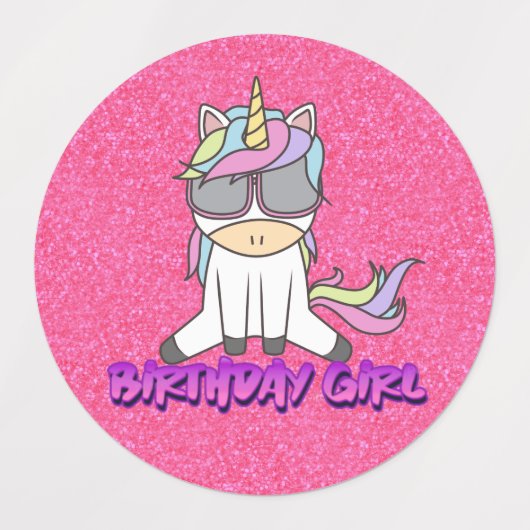 Eenhoorn Party Fun! Labels (Design 2)