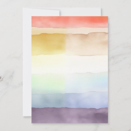 Eenhoorn Party Magische Verjaardag Uitnodigingen (Achterkant)