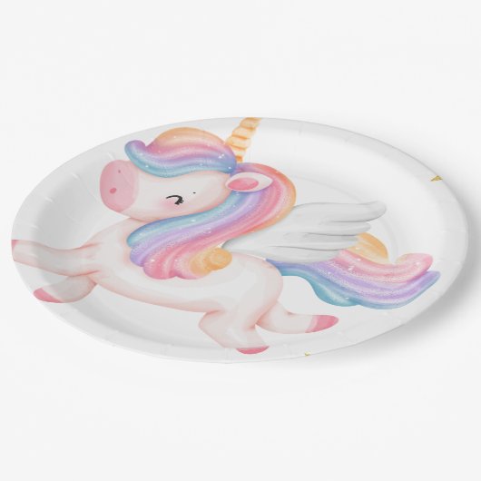 Eenhoorn Party Papier Bord (Gekanteld)