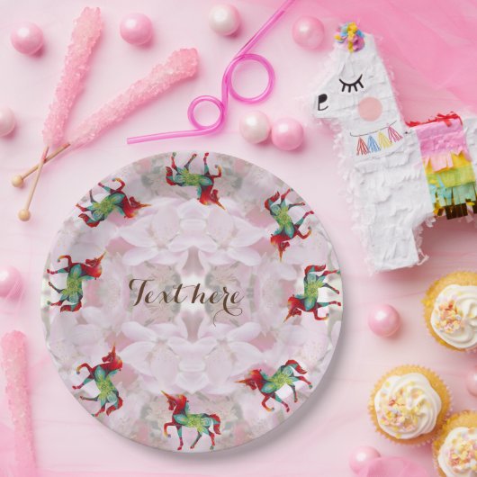 Eenhoorn Party Papier Borden Papieren Bordje (Feest)