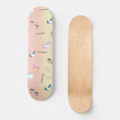 Eenhoorn Party Pastel Kei Persoonlijk Skateboard (Voorkant)