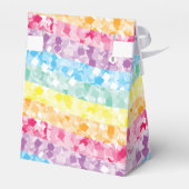 Eenhoorn Party Rainbow Glitter Gepersonaliseerd Bedankdoosjes (Achterkant)